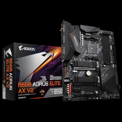 Gigabyte B550 Aorus Elite Ax V2 Motherboard Amd B550 Socket Am4 Atx