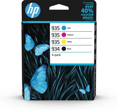Tinteiro Hp Pack 4 934/935 Preto e Cores - 6zc72ae
