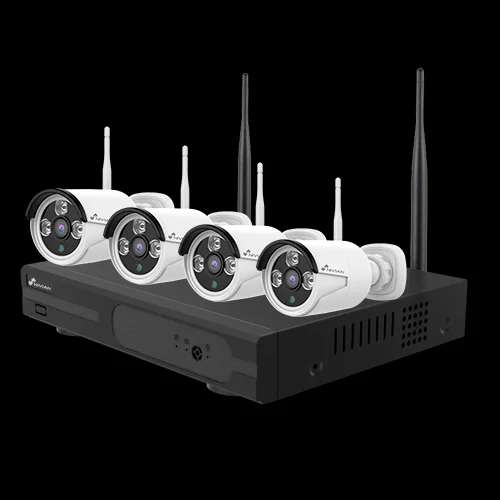 Pack Vigilância Wi-fi Dvr 8ch 4 Cameras 3mpx