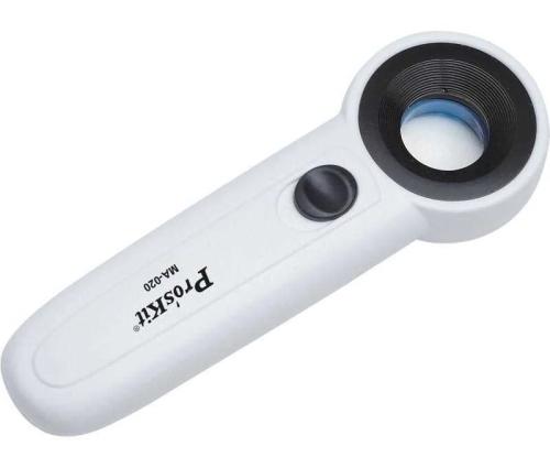 Lupa Portátil, Ampliação X22x E Luz Led