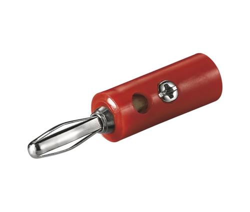 Banana Macho de 4,0mm Roja