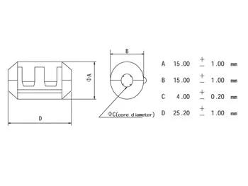 Clamp Filter For Cables Ø4.0mm