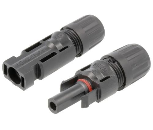 Conector Mc4 Macho-Fêmea para Conectar Painéis Sol