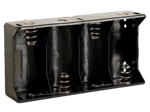 Battery Holder For 4 X D-Cell (With Solder Tags)