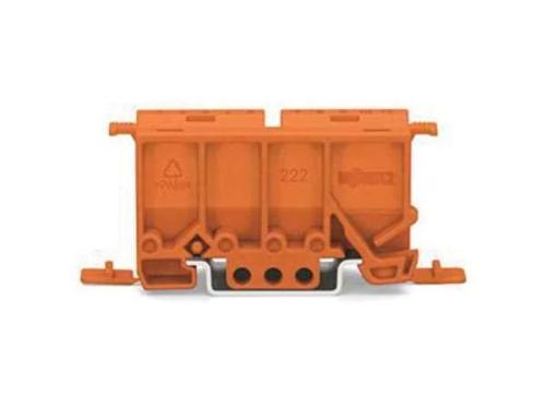 Fixing Carrier For 2- To 5-Pole Compact Connectors, Orange