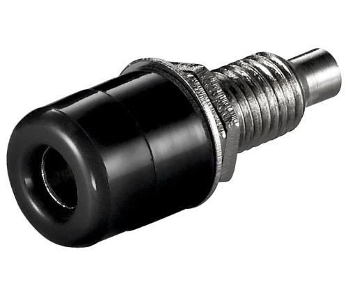 Hembrilla de Panel Aislada 4,0mm Negra