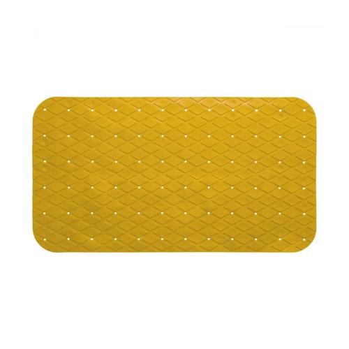 Tapete Duche Retangular Amarelo 69x39cm