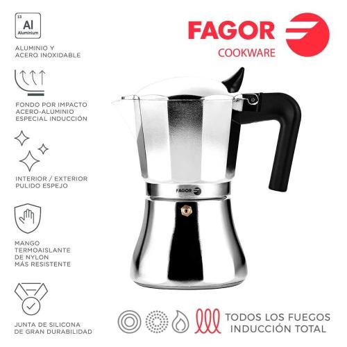 Cafeteira Cupy 12 Xicara de Cafe Alumínio 3004 Fagor