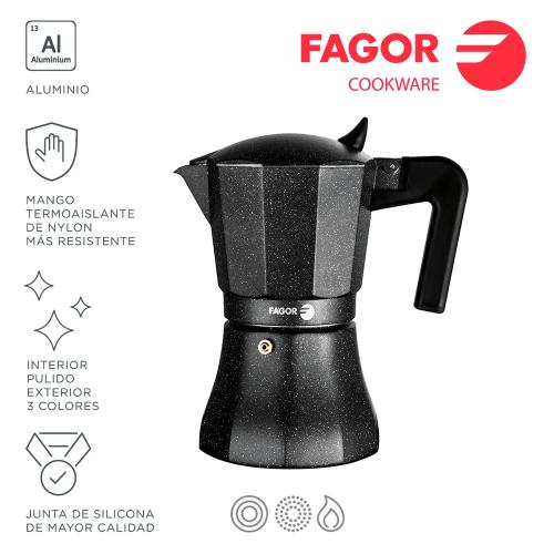 Cafeteira Tiramisu 9t Alumínio 3004 Fagor