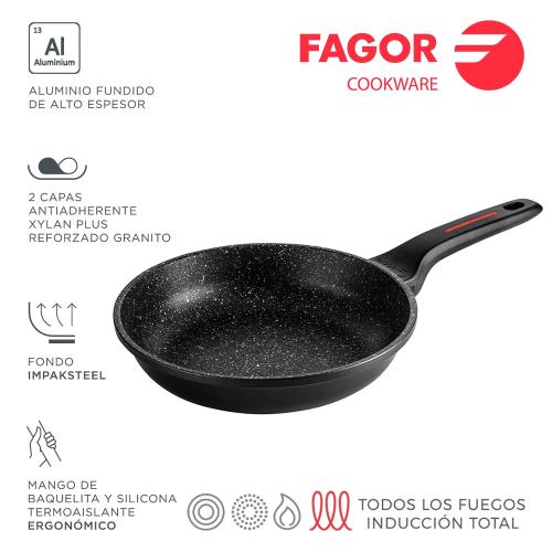 Frigideira 20 Cm Diâmetro Alumínio 3004 Fagor