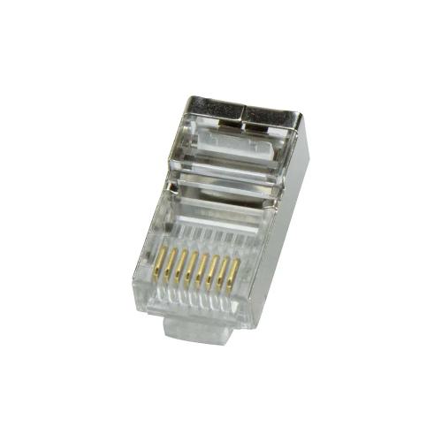 Conector Rj45 Macho Ftp Cat5e Fechado (Saco 100ud)