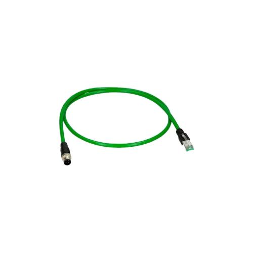 Conector Adaptador M12 Macho a Rj45 Macho - Ether.