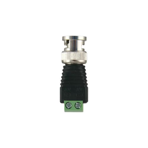 Conector BNC Macho com saída +/ de 2 terminais
