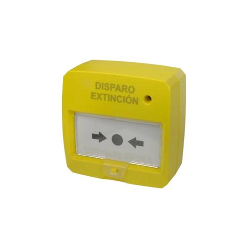 Botão Rearmável - Especial para Painel Extintor - Activação Manual - Indicador LED - Instalação em S