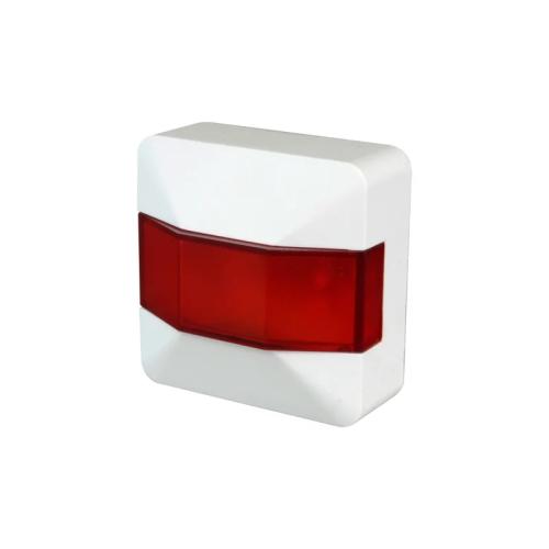 Maxfire - Luz Indicadora de Ação, com LED Vermelho - Especial para Incêndio - Plástico Abs Branco -