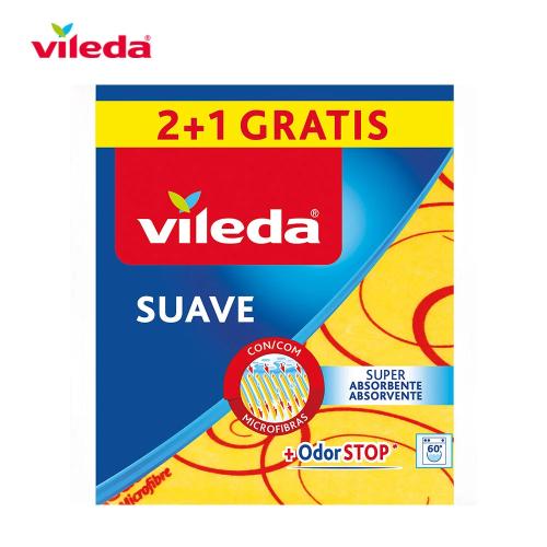 Pano Amarelo Macio 2 + 1 30% Microfibra Vileda