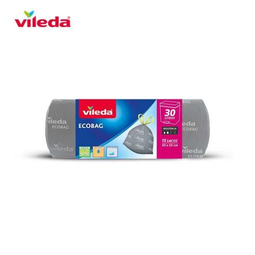 Saco De Lixo Ecobag 30l (15 Sacos) Vileda
