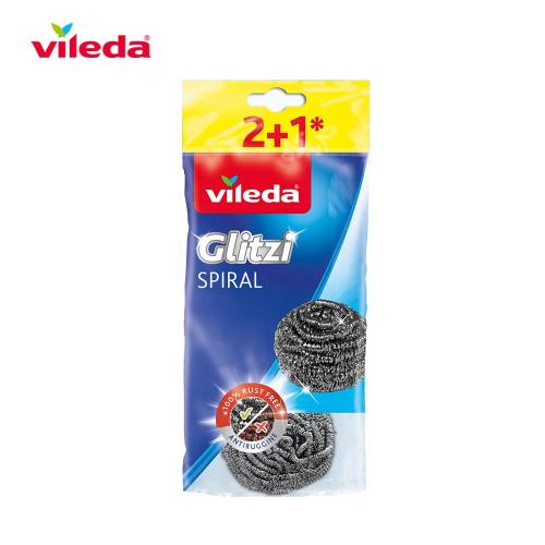 Steel Scrubbers Vileda Glitzi Spiral 3 Pc(S)