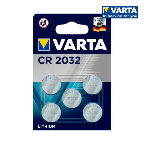 Pilha Botão Litio Cr 2032 3v Varta Blister 5un