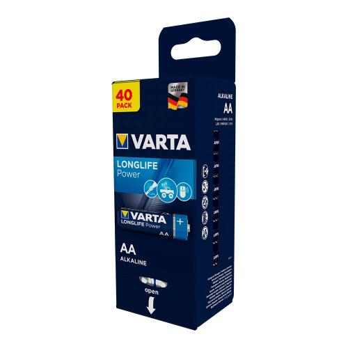Pilas Varta Longlife Power (40 Piezas)