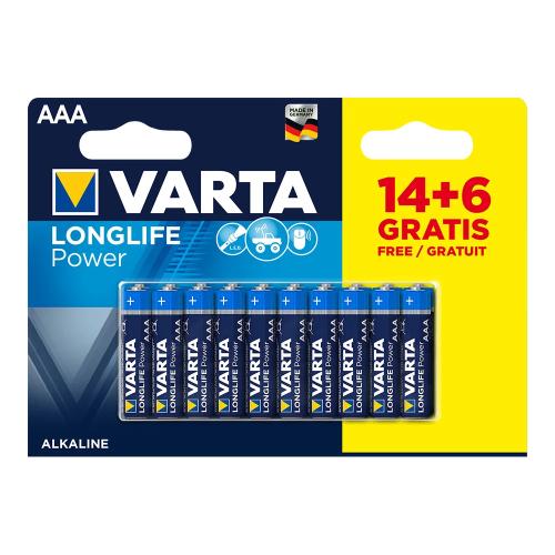 Pilha Varta High Energy Aaa 1.5v Lr03 14+6 Unidade