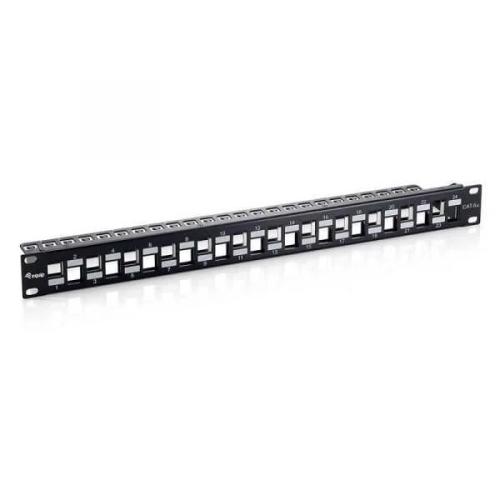 Equip 24-Port Modular Keystone Shielded Patch Pan.