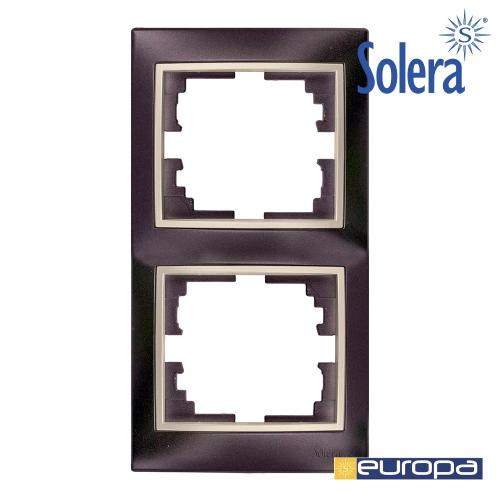 Moldura Vertical Para 2 Elementos Preto 81x154x10.