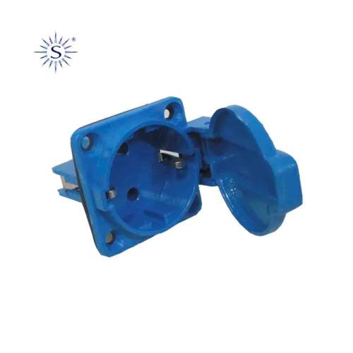 Base Embutida Schuko 2 P + T 16 A Solera