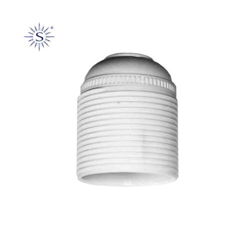 Casquilho Rosca E27 Branco