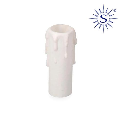 Vela Media para Casquilho E-14 Branco Solera