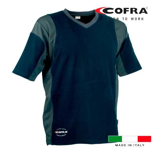 T-Shirt Java Azul Marinho / Cinzento Escuro Cofra.