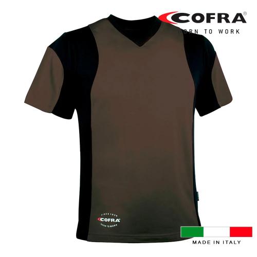 T-Shirt Java Castanho / Preto Cofra Tamanho M