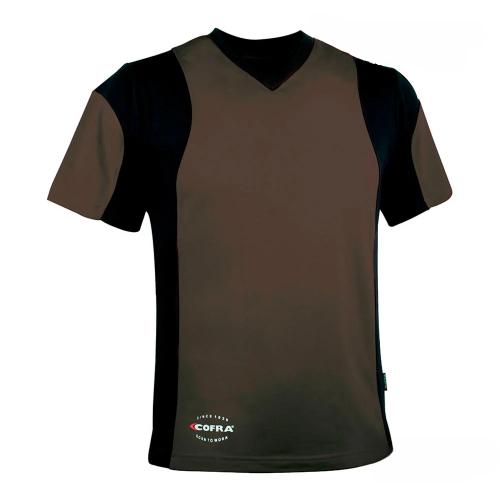 T-Shirt Java Castanho / Preto Cofra Tamanho Xxl