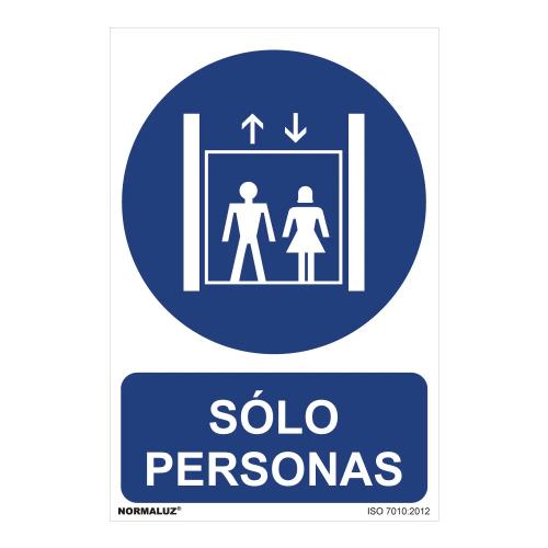 Sinal Uso Obrigatório Apenas Pessoas (Pvc 0.7mm.