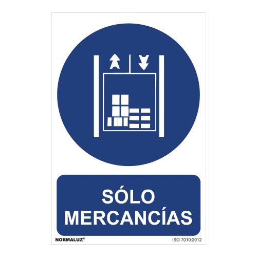 Sinal Uso Obrigatório Apenas Mercadorias (Pvc 0.