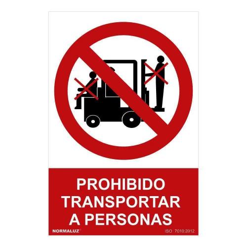 Sinal Proibido Proibido Transportar Pessoas (Pv.