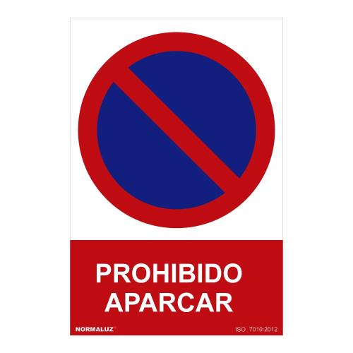 Sinal Proibido Proibido Estacionar (Pvc 0.7mm) .