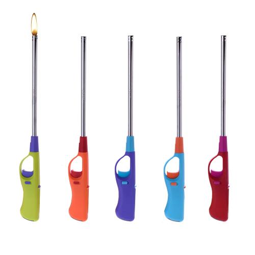 Extra Longo Isqueiro Especial para Churrasco Recarregável 35x4x2,5cm Cores Variadas Euro/U