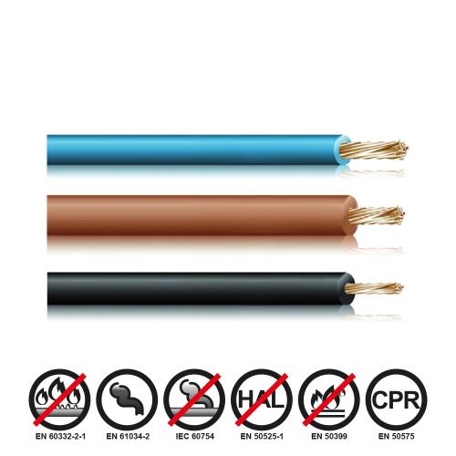 Cabo Pequeno Reforçado 6Mm Cinzento Euro/Mts
