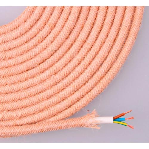 Cabo Yute Redondo 3X0,75Mm 25Mts Euro/Mts