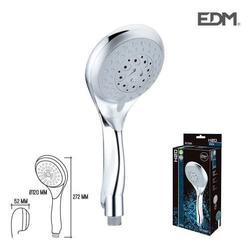 Chuveiro Moderno 6 Funções Cromado 52x272mm Edm