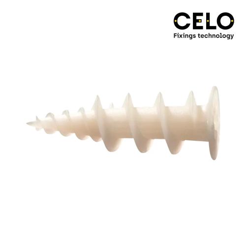 Caixa 50un Bucha Nylon Cartão Geso Ref.Gkd Celo