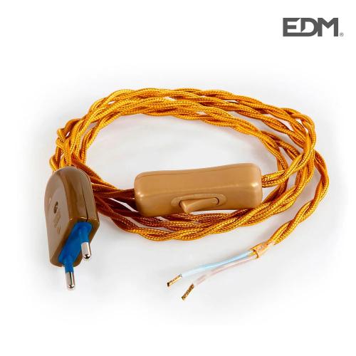 Kit Cabo Trançado 2m 2x0,75 (120 + 80cm) Ouro