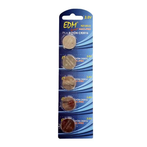 Pilha Litio Botão Long Life Cr2016 3v Edm