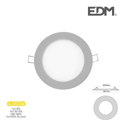 Mini Downlight Led Edm 6W 320 Lumen Redondo 12Cm 4