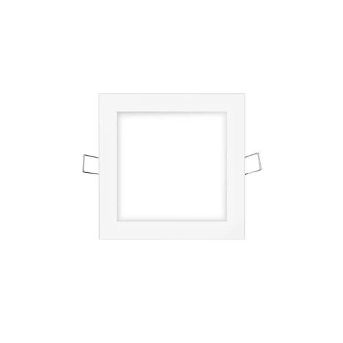 Mini Downlight LED Quadrado de Encastrar 6w 6400k Luz Fria Cor Branco 11,7x11,7cm Edm