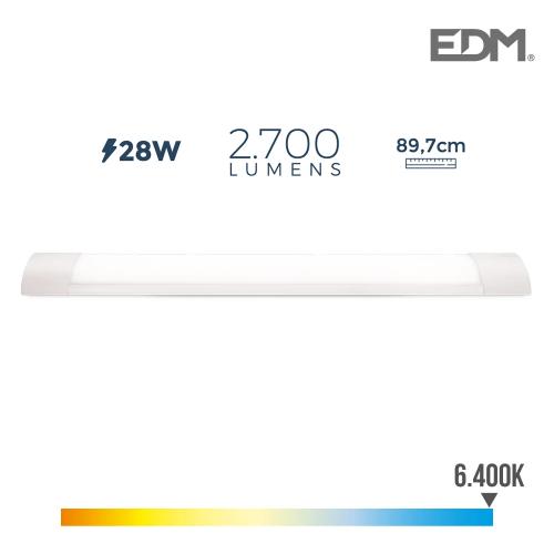 Armadura Eletronica Led 28W 2700 Lumens 89Cm 6.400