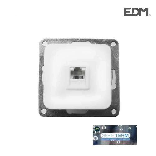 Tomada Rj11 Telefone Encastrar 'Serie Term' Edm Bl