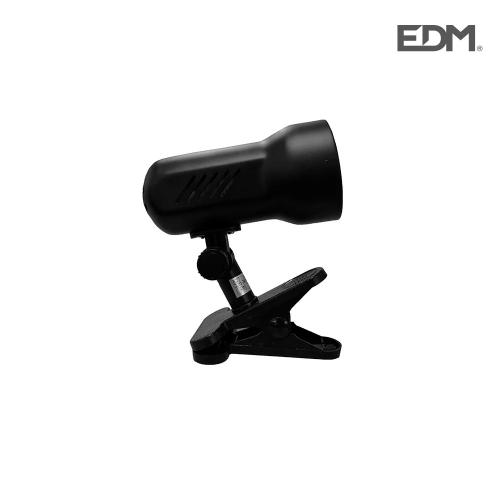 Candeeiro com Mola Reforçada Cor Preto E27 Modelo Galaxy 60w Edm