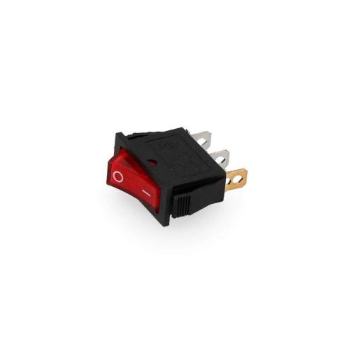 Interruptor De Luz Vermelho Encastrar Estreito 16a